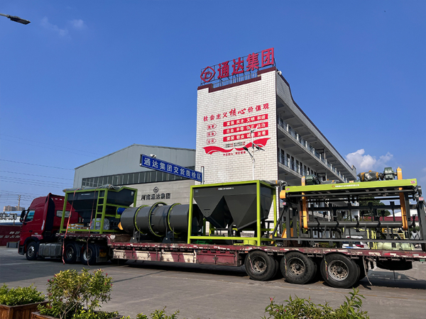 顆粒有機肥生產線發(fā)往安徽六安